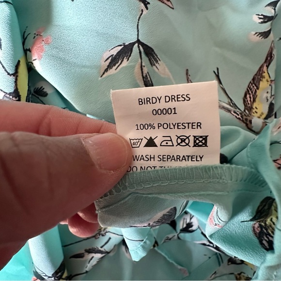 Hell Bunny Vixen Teal Floral Dress - Picture 6 of 6